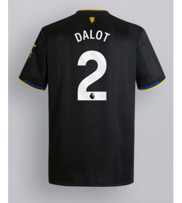 Lacne Muži Futbalové dres Manchester United Diogo Dalot #2 2025-26 Krátky Rukáv - Tretina